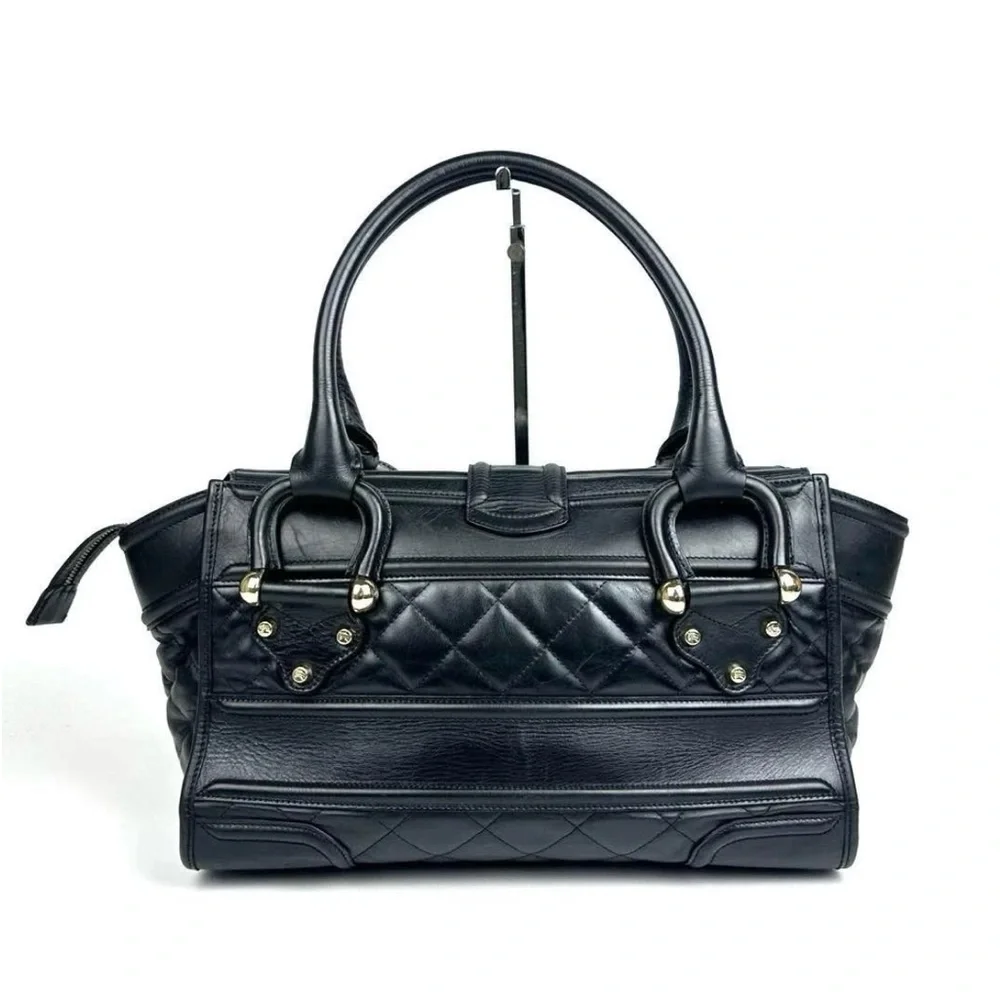 Burberry Black Quilted Satchel - Picture 5 of 11